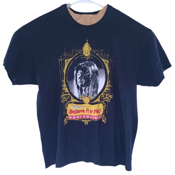 Vintage Ripleys Believe It Or Not Odditorium T-Shirt Men’s Size XL Black Gildan - Picture 1 of 13